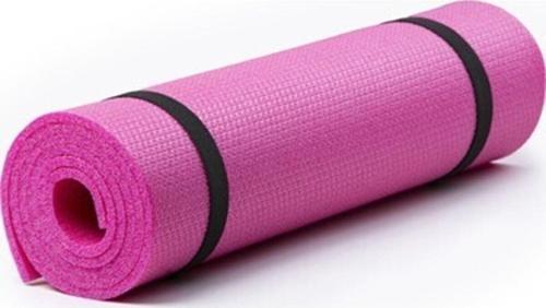 Yoga Minderi Ve Spor Matı Pembe 10Mm Taşıma Askılı
