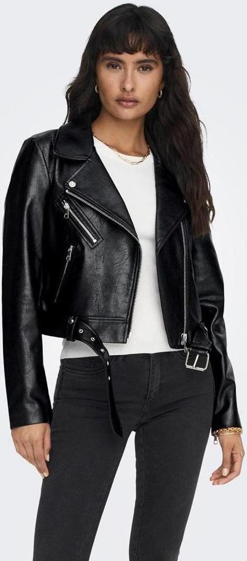 Onlnewvera Faux Leather Kadın Biker Ceket
