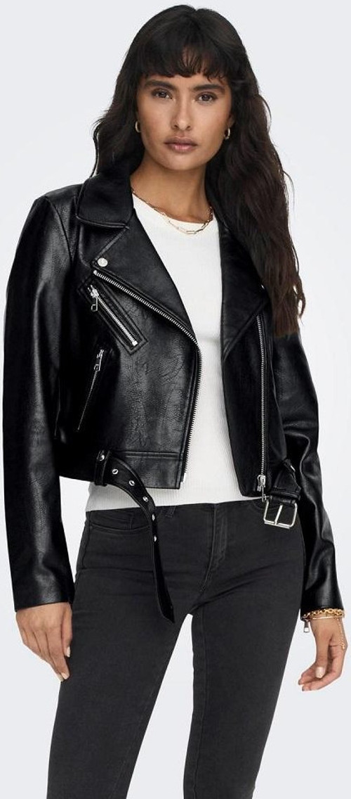 Onlnewvera Faux Leather Kadın Biker Ceket