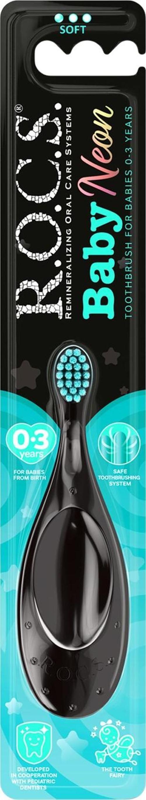 Baby Neon 0-3 Yaş İçin Ekstra Yumuşak Diş Fırçası - Turkuaz