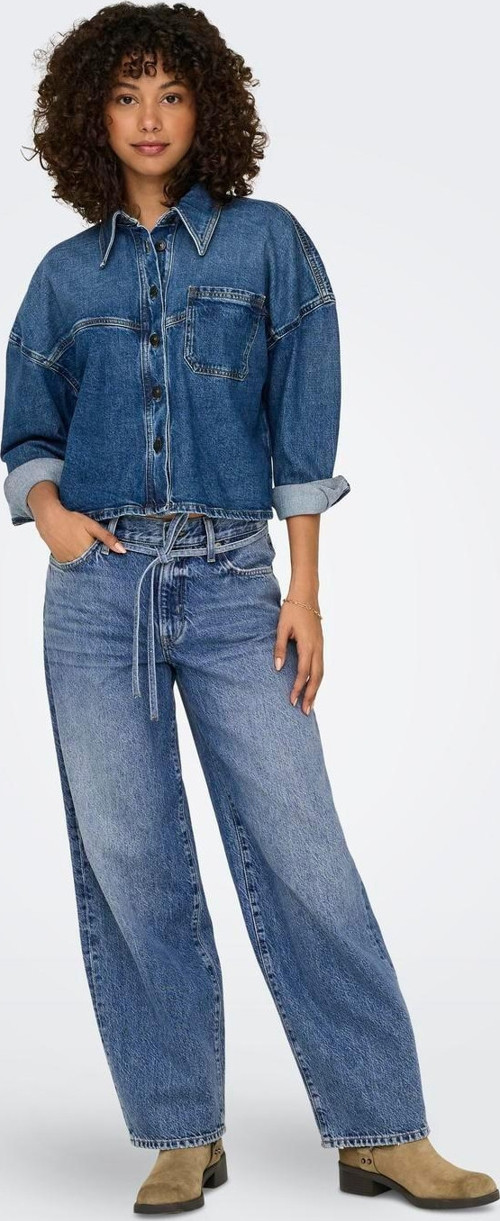 Onlgianna Straight Dot596 Kadın Denim Pantolon 15325796