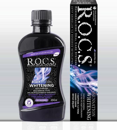 SENSATION WHITENING-74g DİŞ MACUNU VE BLACK EDITION AĞIZ ÇALKALAMA SUYU-250ml SETİ