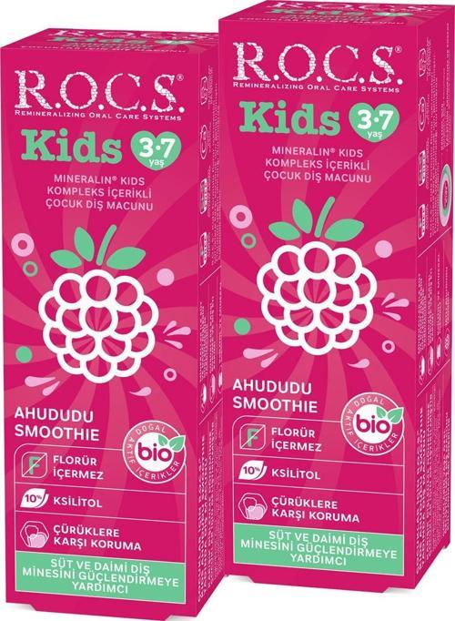 KIDS 3-7 YAŞ AHUDUDU SMOOTHIE TADINDA FLORÜRSÜZ DİŞ MACUNU 45g – 2 ADET