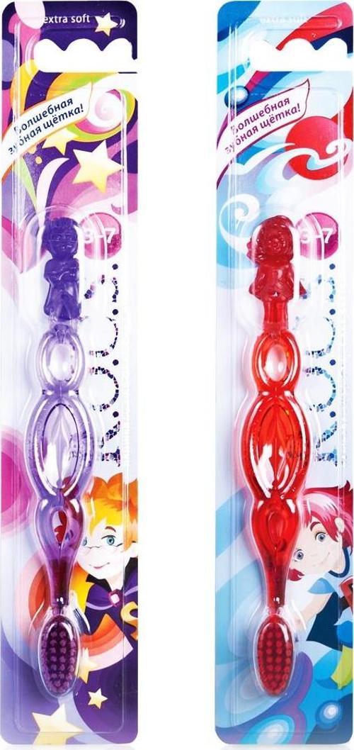 Kids 3-7 Yaş Diş Fırçası-2 adet -Mor ve Kırmızı