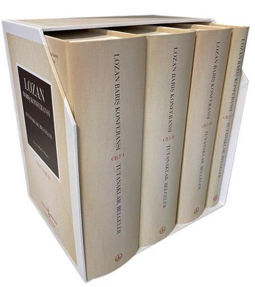 Lozan Barış Konferansı Seti-Tutanaklar - Belgeler - 4 Kitap Takım - Kutulu