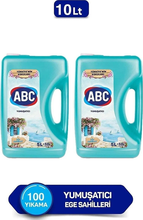 Çamaşır Yumuşatıcısı Ege Sahilleri 5 Litre X 2 Adet