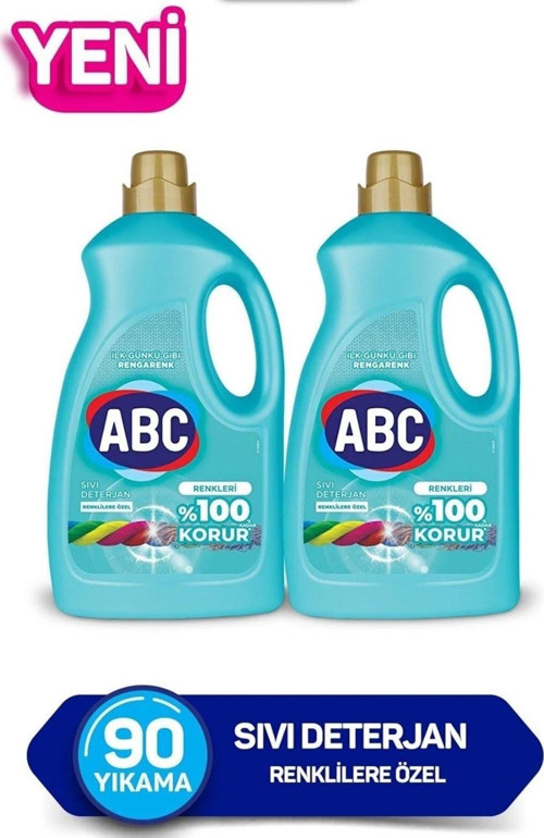 Renklilere Özel Sıvı Deterjan 2 Adet 2.700 Ml