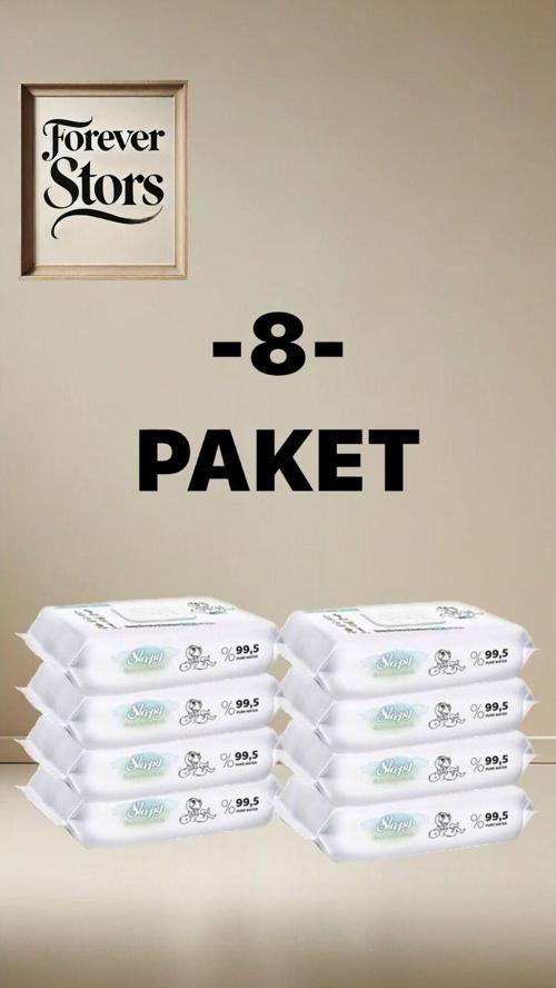 Bio Natural Yenidoğan Islak Bebek Bakım Havlusu 8X40 (320 Yaprak)