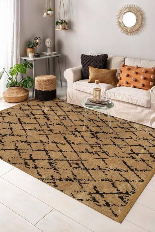 Sierra 1 0115 Kaymaz Taban Şönil Dokuma Halı Makineda Yıkanabilir 80x200 cm