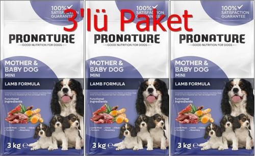 Mother&Baby Kuru Köpek Maması (Mini) Kuzu Etli 3 Kg*3 Adet
