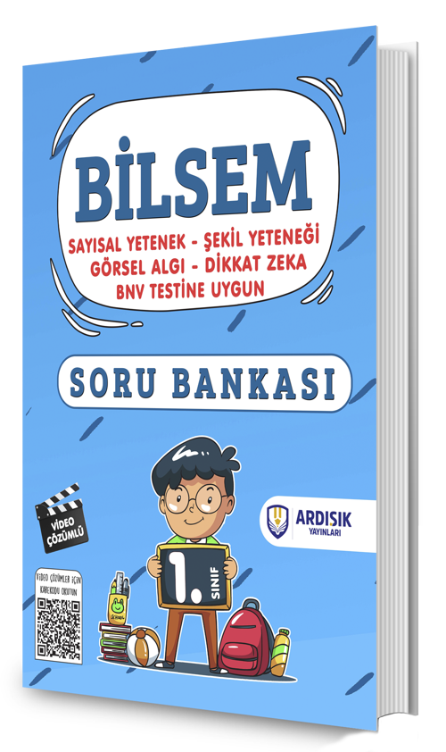 Ardışık Yayınları 1. Sınıf Bilsem Soru Bankası Tamamı Video Çözümlü