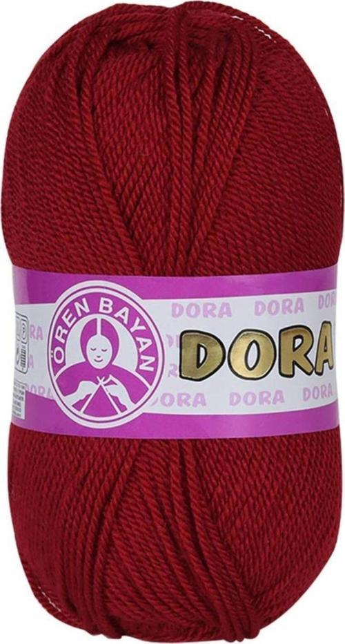 Ören Bayan Dora El Örgü Ipi Kırmızı 033