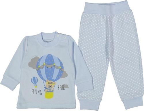 Bebe 2 Parça Uçan Balonlu Açık Mavi Renk Erkek Bebek Takım 2174730