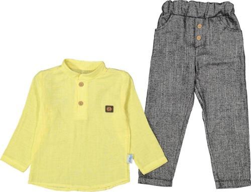 Mini Filika Müslim Kumaş Hakim Yaka Gömlek / Pantolon Erkek Çocuk Takım 229757