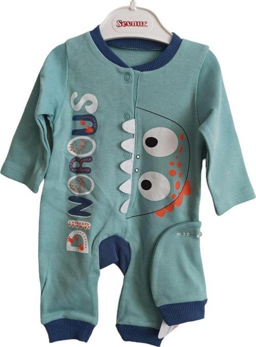 Sevnur Prematüre Sevimli Dinozor Erkek Bebek Tulum 55 Cm 218841