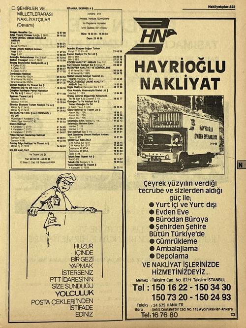 Ankara 1986 Meslek Reklam İlanı Efemera S325