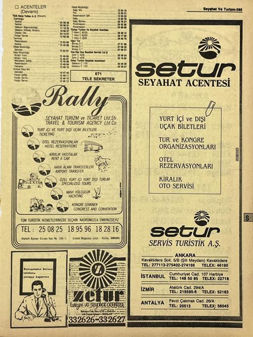 Ankara 1986 Meslek Reklam İlanı Efemera S395