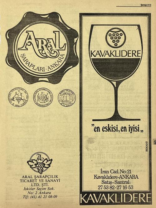 Ankara 1986 Meslek Reklam İlanı Efemera S413