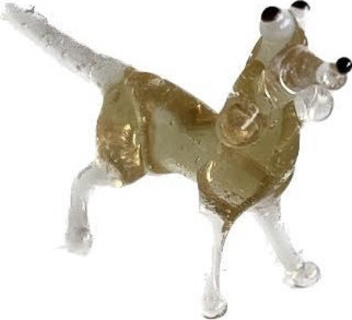 El Yapımı Mini Murano Cam Köpek Biblo A107-03