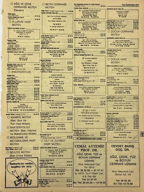 Ankara 1986 Meslek Reklam İlanı Efemera S441