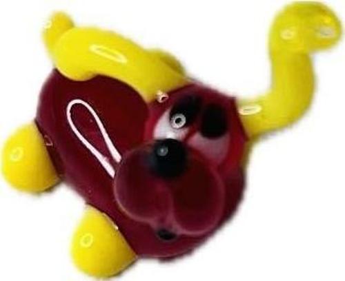 El Yapımı Mini Murano Cam Köpek Biblo A147-09