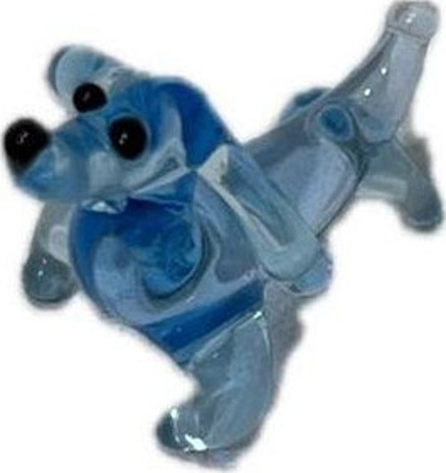 El Yapımı Mini Murano Cam Köpek Biblo A169-01