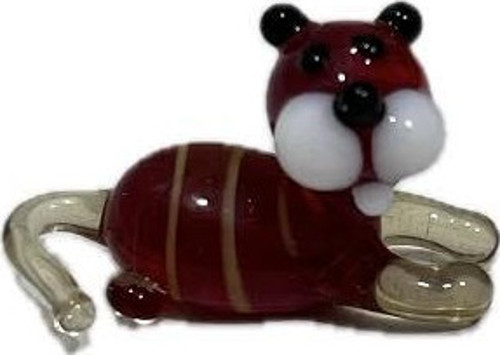 El Yapımı Mini Murano Cam Köpek Biblo A174-01