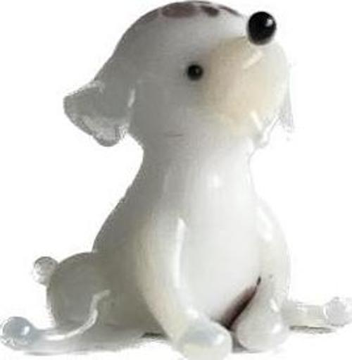 El Yapımı Mini Murano Cam Köpek Biblo A93-02
