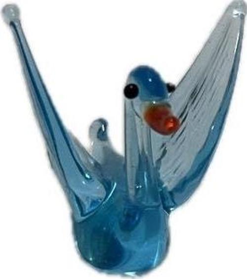 El Yapımı Mini Murano Cam Kuğu Biblo A160-05