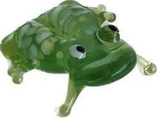 El Yapımı Mini Murano Cam Kurbağa Biblo A113-06