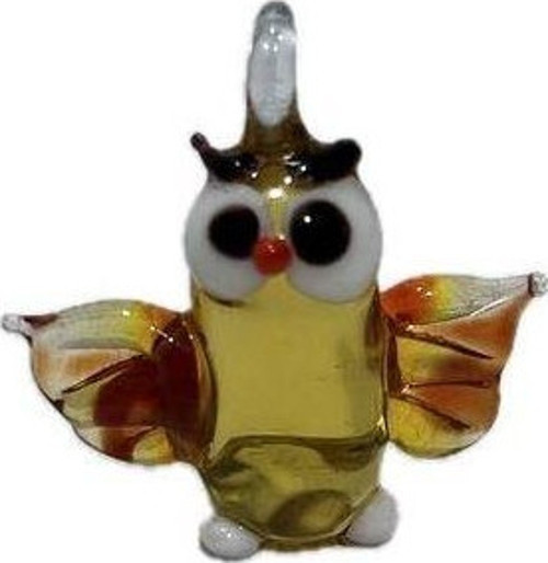 El Yapımı Mini Murano Cam Baykuş Biblo A170-03