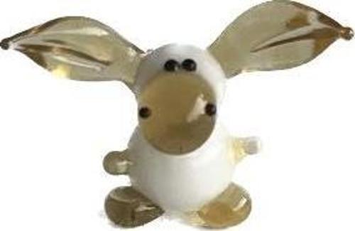 El Yapımı Mini Murano Cam Eşek Biblo A109-02