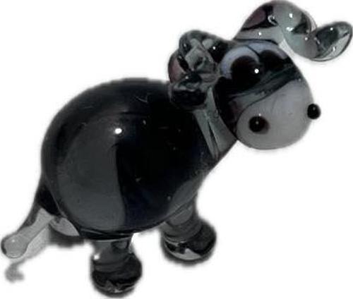 El Yapımı Mini Murano Cam Eşek Biblo A156-06