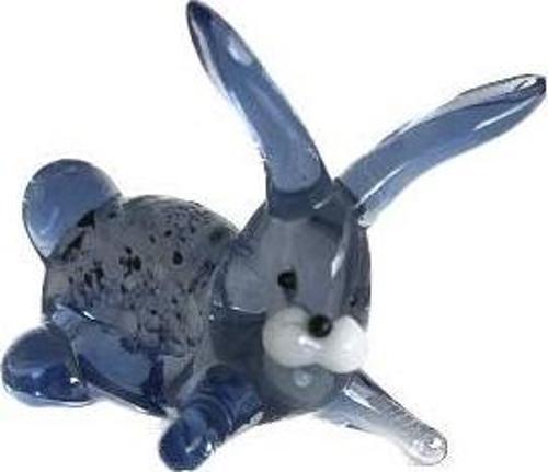 El Yapımı Mini Murano Cam Tavşan Biblo A128-02