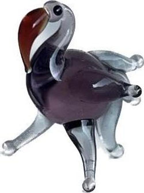 El Yapımı Mini Murano Cam Flamingo Biblo A120-02