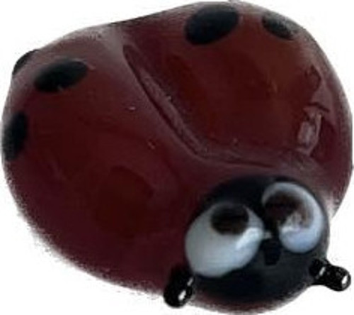 El Yapımı Mini Murano Cam Uğur Böceği Biblo A114-05