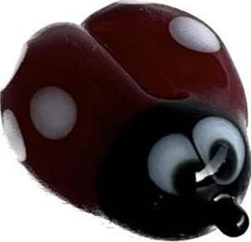 El Yapımı Mini Murano Cam Uğur Böceği Biblo A124-05