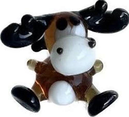 El Yapımı Mini Murano Cam Geyik Biblo A122-02