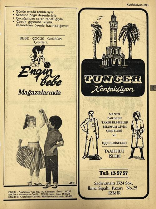 İzmir 1982-1983 Meslek Reklam İlanı Efemera S293