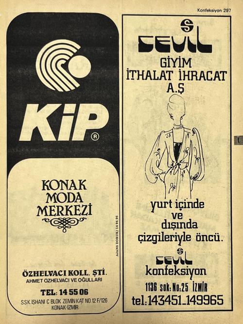 İzmir 1982-1983 Meslek Reklam İlanı Efemera S297