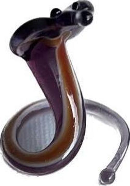 El Yapımı Mini Murano Cam Yılan Biblo A123-01