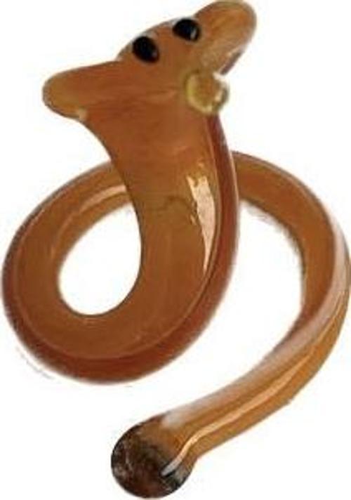 El Yapımı Mini Murano Cam Yılan Biblo A132-03