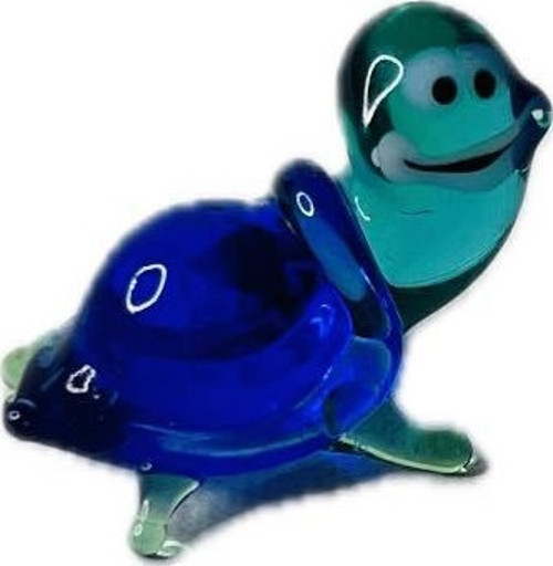 El Yapımı Mini Murano Cam Kaplumbağa Biblo A149-02