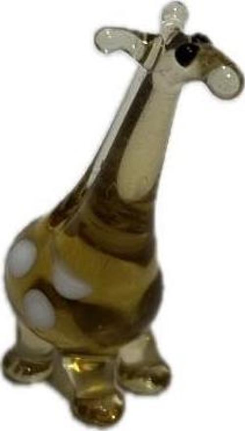 El Yapımı Mini Murano Cam Zürafa Biblo A166-09