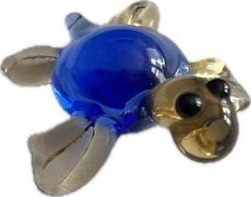 El Yapımı Mini Murano Cam Kaplumbağa Biblo A161-05