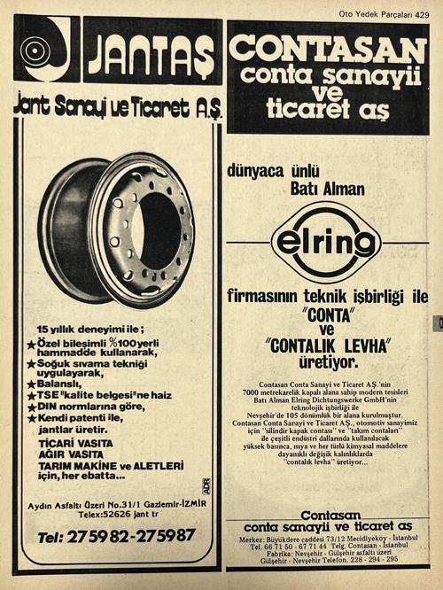İzmir 1982-1983 Meslek Reklam İlanı Efemera S429