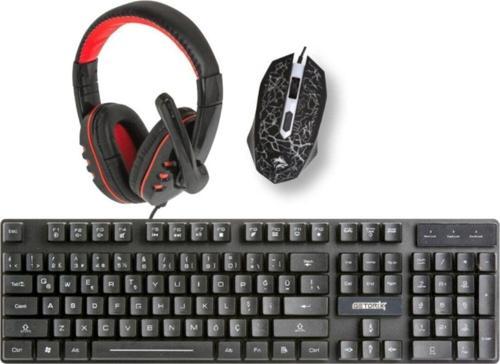 3İn1 Klavye Mouse Kulaklık Gamer Bundle Oyuncu Combo Set