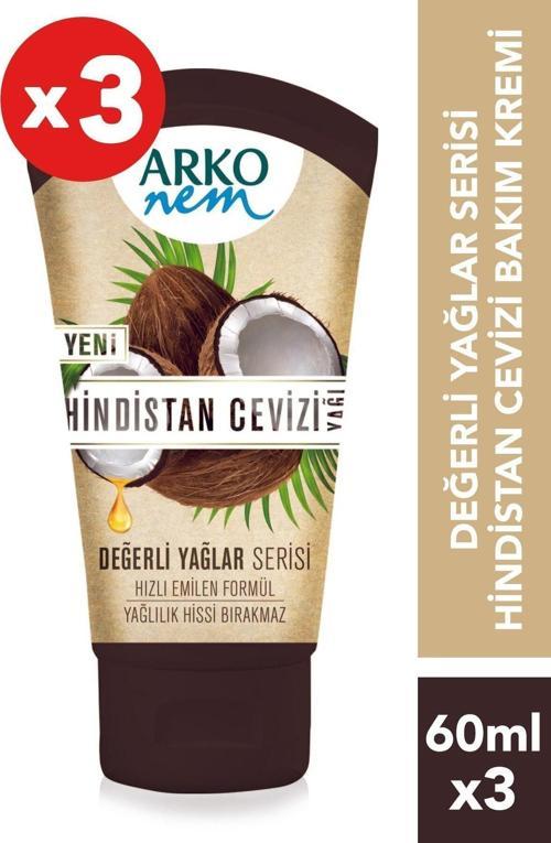 Nem 3'Lü Değerli Yağlar Hindistan Cevizi Yağı 3X60 Ml