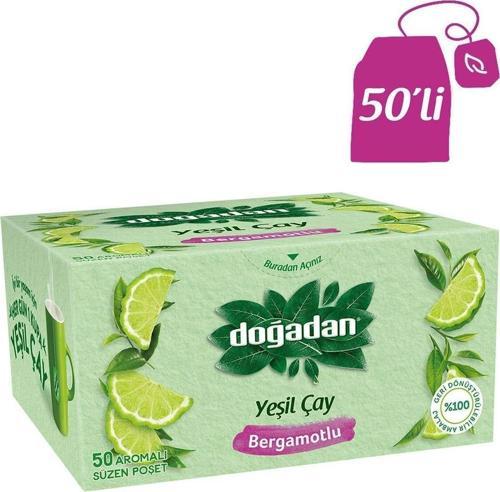 Yeşilçay Bergamot Aromalı Bardak Poşet Çay 50'Li