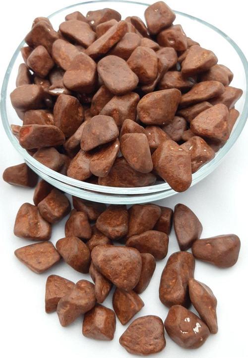 Dekoratif Kahverengi Renkte Orta Boy (10-25Mm) Boyalı Çakıl Taşı 350 Gr